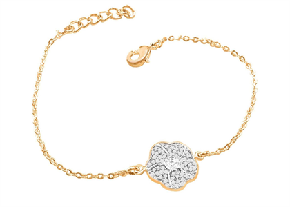 Gold Plated CZ Studded Girls Bracelet